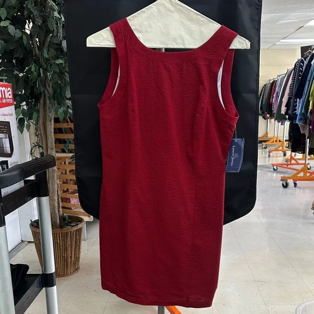 Lauren James Red Sleeveless Mini Dress